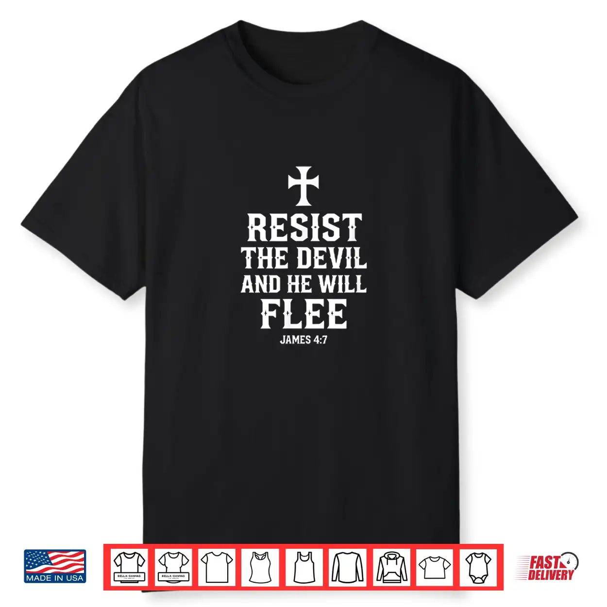 Resist The Devil And He Will Flee James4 7 Spiritual Warfare Shirt Resist The Devil And He Will Flee James4 7 Spiritual Warfare Shirt