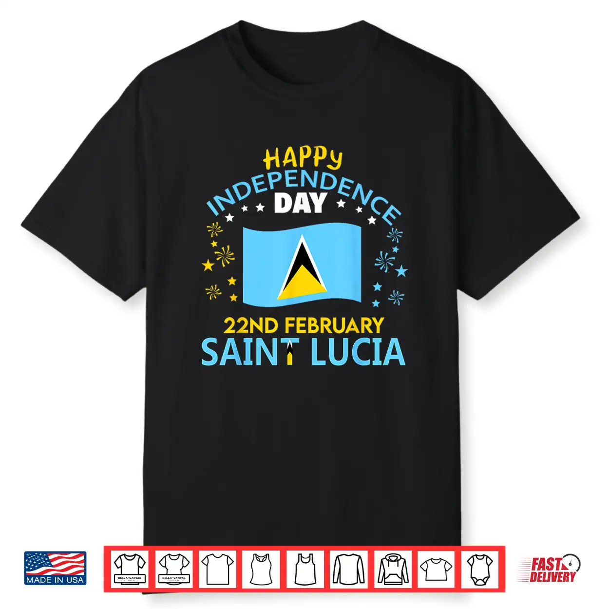 Saint Lucia 45Th Independence Day Lucian Pride St Lucia Flag Shirt Saint Lucia 45Th Independence Day Lucian Pride St Lucia Flag Shirt