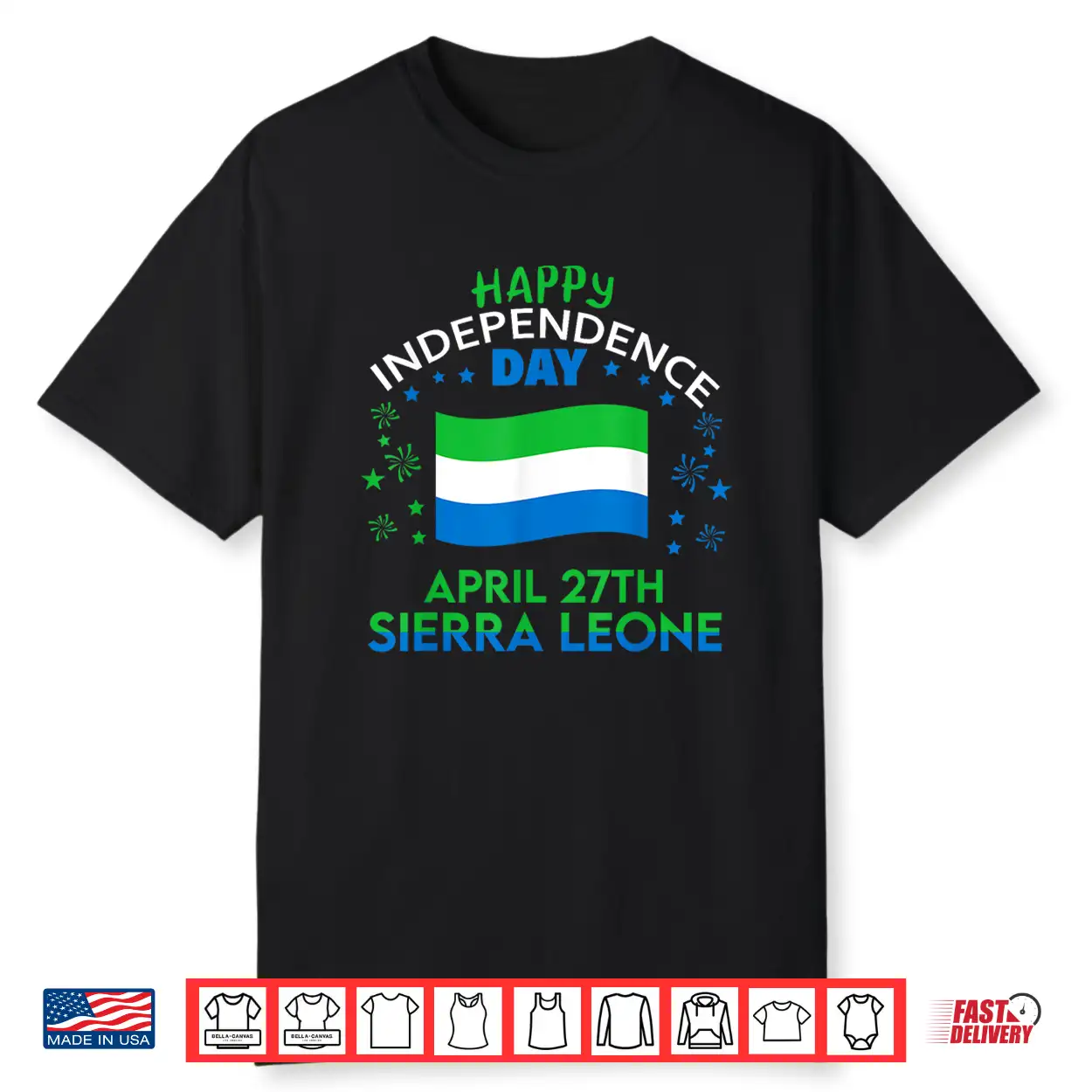 Sierra Leone 64Th Independence Day Sierra Leonean Pride Shirt Sierra Leone 64Th Independence Day Sierra Leonean Pride Shirt
