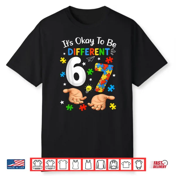 Six Seven Autism Awareness Sixty Seven Kids Shirt
