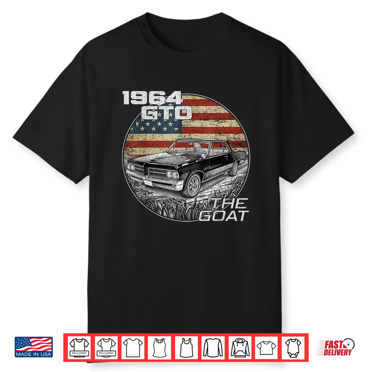 Sixty Four Nineteen Sixty Four Gto American Flag Shirt Sixty Four Nineteen Sixty Four Gto American Flag Shirt