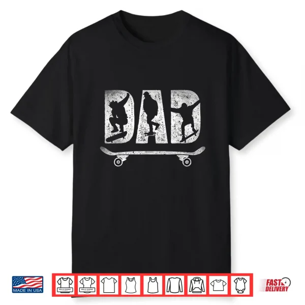 Skater Dad Father’S Day Skateboard Skater Dad Vintage Shirt