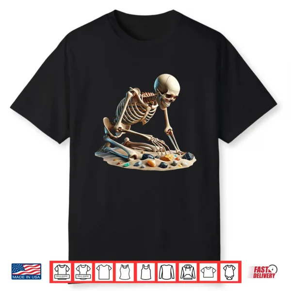 Skeleton Rock Collecting Geologist Gemstone Geology Teacher Shirt
