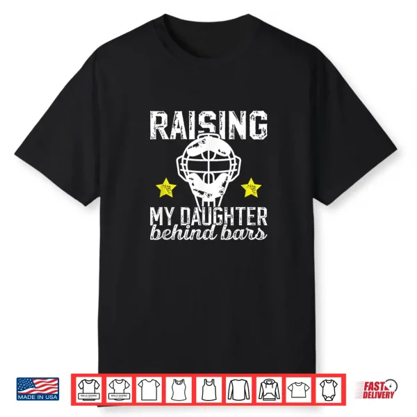 Softball Catcher Dad Funny Dad Of A Softball Catcher Shirt