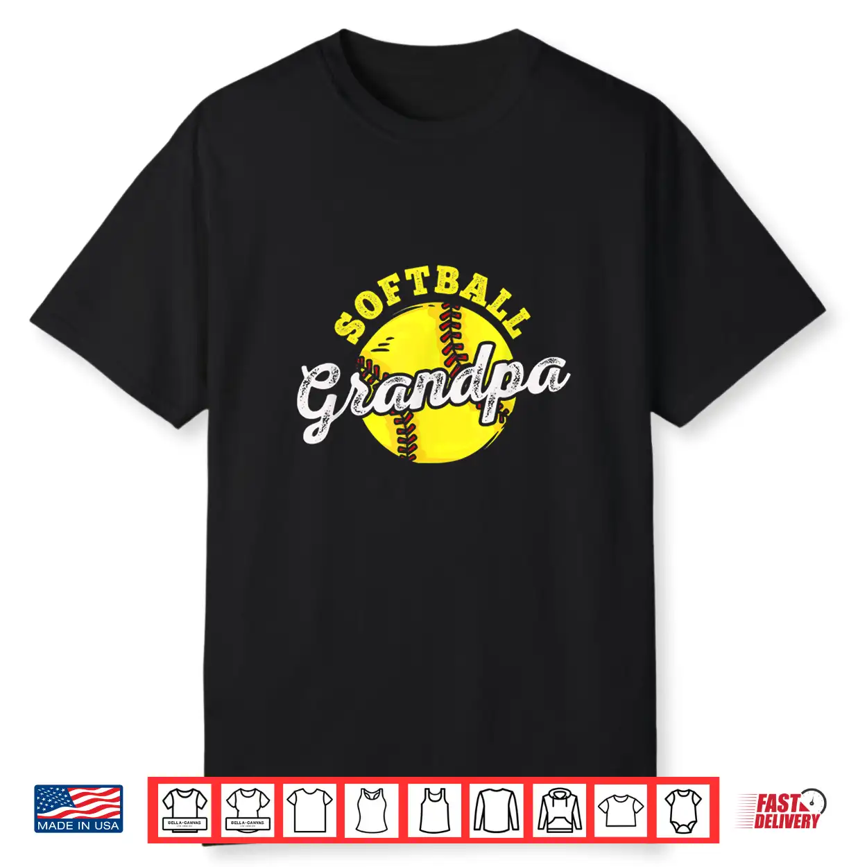 Softball Grandpa Grandfather Father’S Day Shirt Softball Grandpa Grandfather Father’S Day Shirt