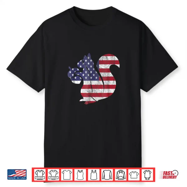 Squirrel Independence Day Shirt 4Th Of July Patriotic Gift