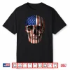 Sugar Skull American Flag 4Th Of July Independence Day Shirt