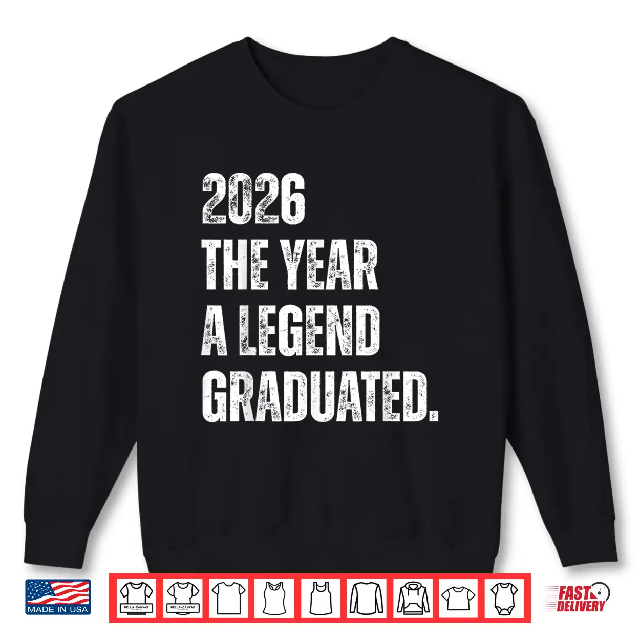 2026 The Year A Legend Graduated Funny Graduation Senior Shirt 2026 The Year A Legend Graduated Funny Graduation Senior Shirt