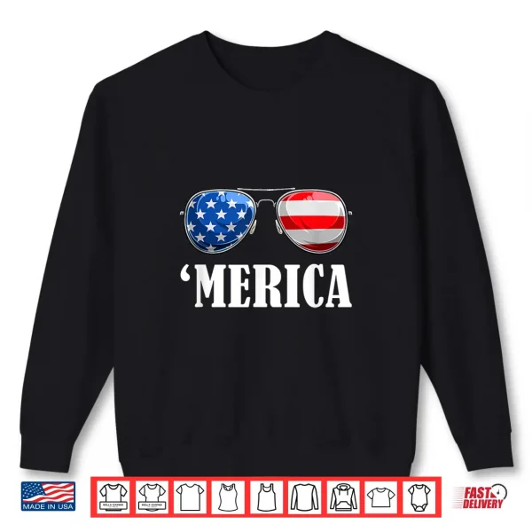 Sweatshirt 4th July America Independence Day Patriot USA Mens Womens Shirt