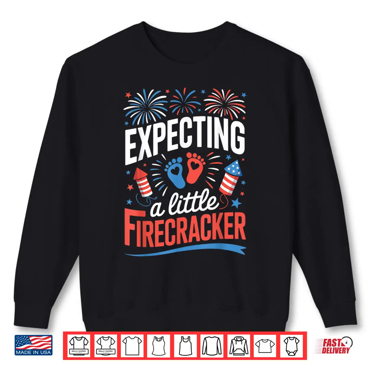 4Th Of July Pregnancy Expecting A Little Firecracker Mom Dad Shirt 4Th Of July Pregnancy Expecting A Little Firecracker Mom Dad Shirt