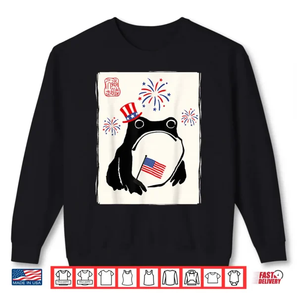 4Th Of July Usa Grumpy Frog Independence Day Funny Patriotic Shirt 2 Sweatshirt 4th of July USA Grumpy Frog Independence Day Funny Patriotic Shirt