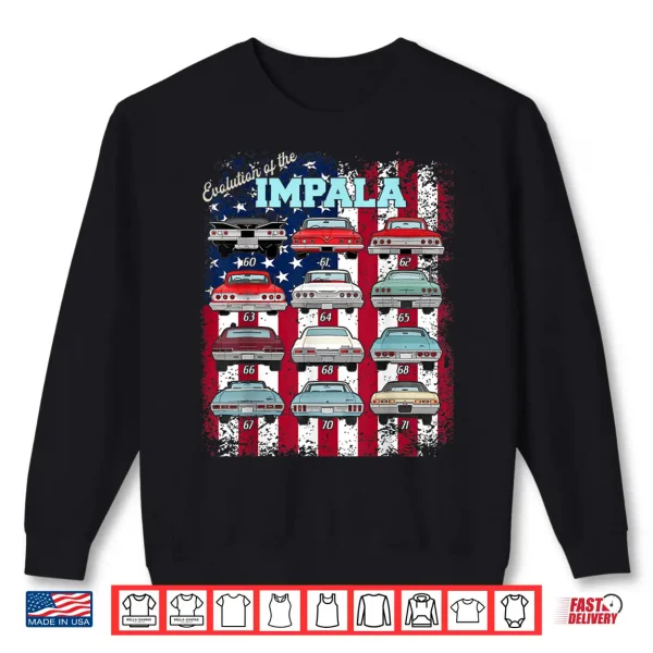 Sweatshirt 60 61 62 63 64 65 66 67 68 69 70 71 Impala Old School Car Shirt