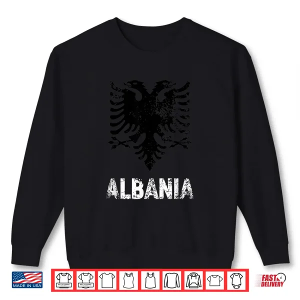 Albania Shirt Men Women Independence Day Gift Albanian Eagle Shirt 2 Sweatshirt Albania Shirt Men Women Independence Day Gift Albanian Eagle Shirt