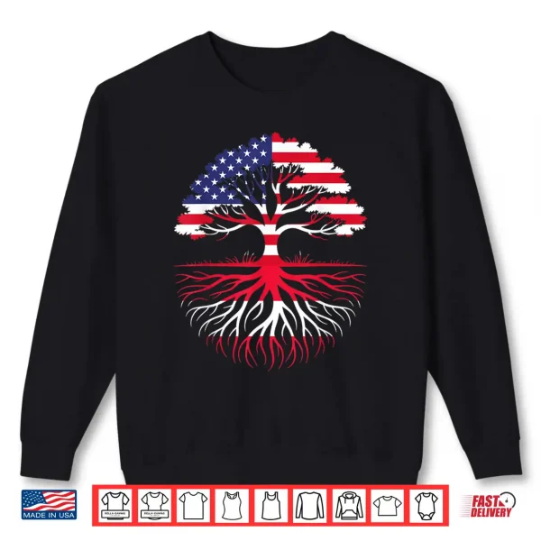 Sweatshirt American Grown Austrian Roots Flag Heritage Shirt