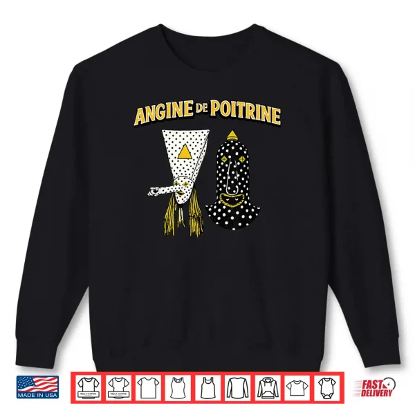 Angine De Poitrine Band Tee Vintage Music Fans Masked Shirt 2 Sweatshirt Angine De Poitrine Band Tee Vintage Music Fans Masked Shirt