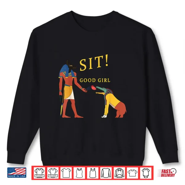 Sweatshirt Anubis and Ammit Funny Egyptian Mythology Shirt