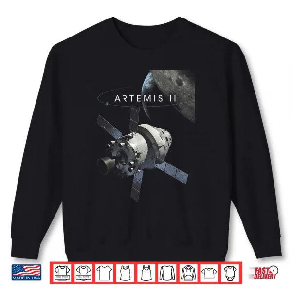 Artemis 2 2026 Rocket Launch Mission To The Moon Artemis 2 Shirt 2 Sweatshirt Artemis 2 2026 Rocket Launch Mission to The Moon Artemis 2 Shirt