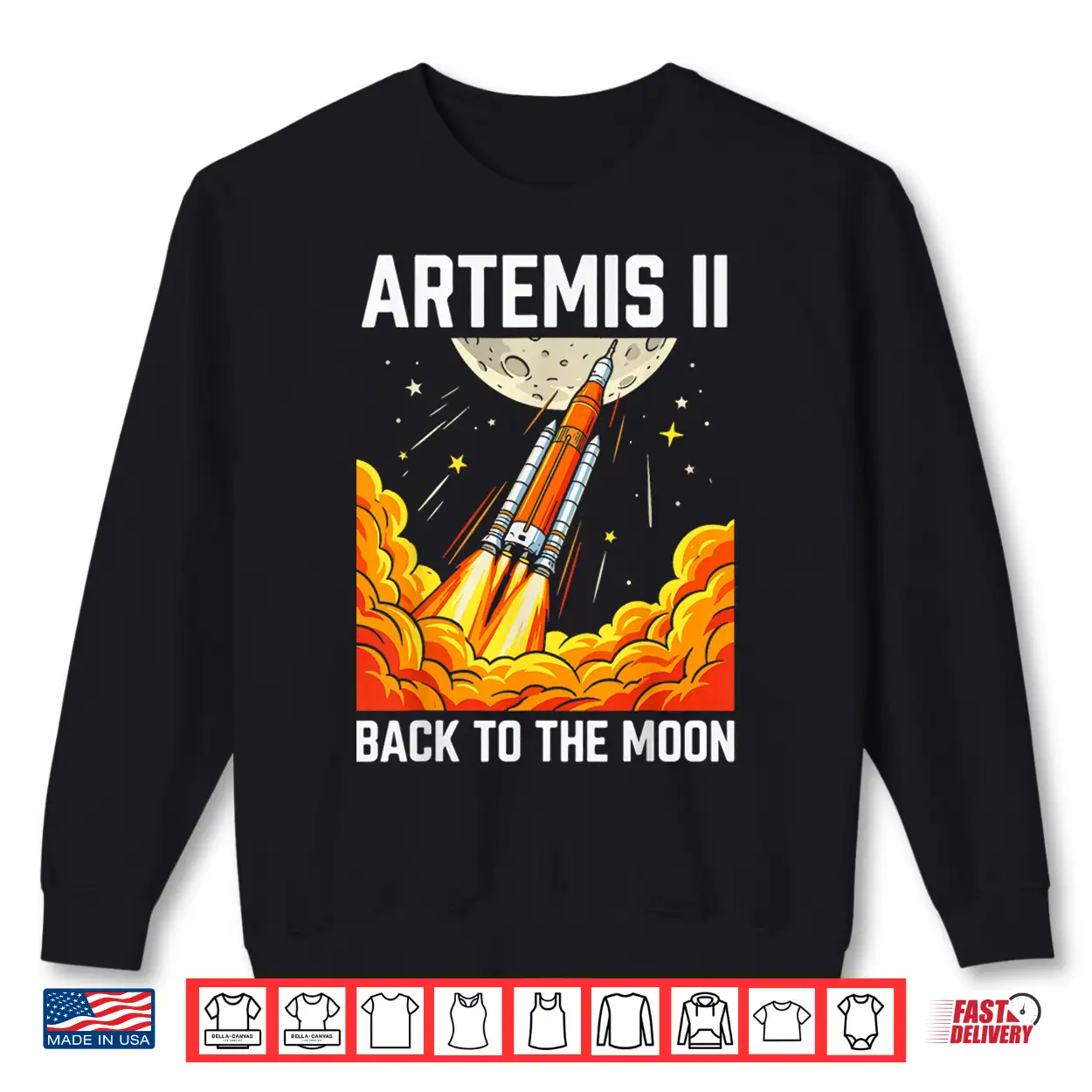 Artemis Back To The Moon Rocket Launch Space Shirt Artemis Back To The Moon Rocket Launch Space Shirt