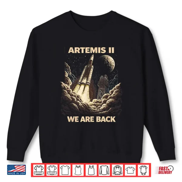 Sweatshirt Artemis II Rocket Launch Mission to The Moon Artemis 2 Shirt