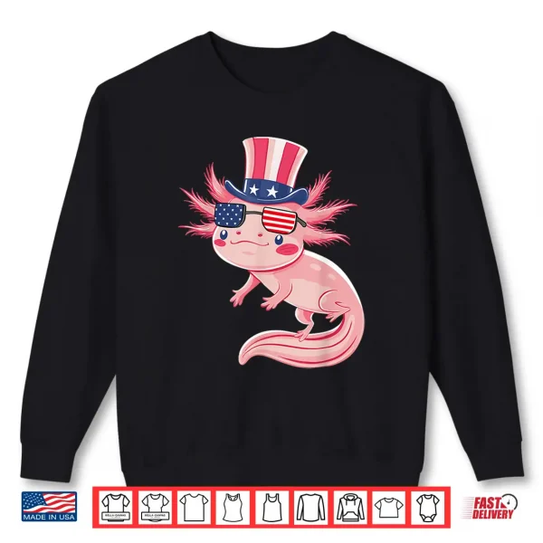 Sweatshirt Axolotl 4th of July Shirt