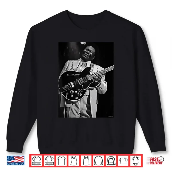 Sweatshirt B B King Of The Blues Live L A 1979 By Dick Barnatt Shirt