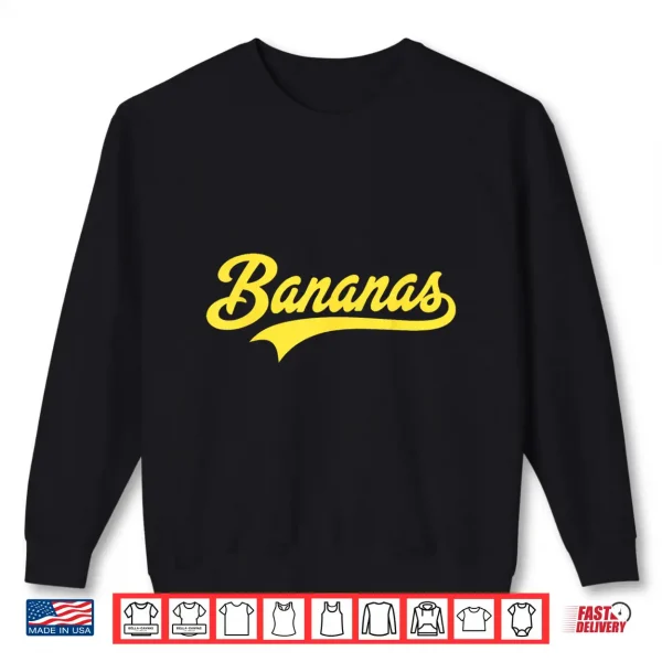 Sweatshirt Banana Retro Throwback Popular Fruit Humor Classic Shirt