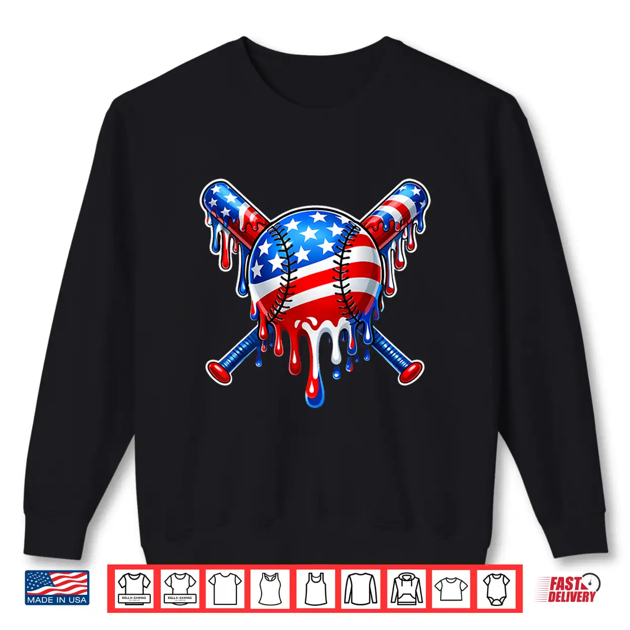 Baseball Drip American Flag Funny Drip Baseball Sport Lover Shirt Baseball Drip American Flag Funny Drip Baseball Sport Lover Shirt