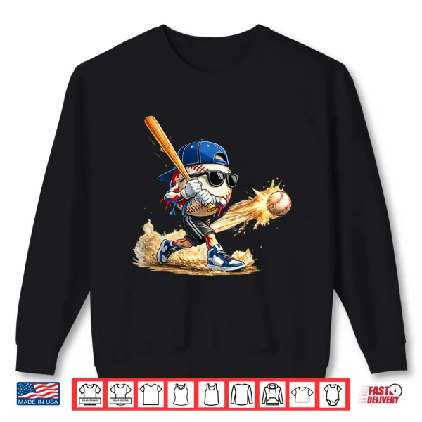 Sweatshirt Baseball Drip for Boy Ice Cream Drip Baseball Life Style 101 Shirt