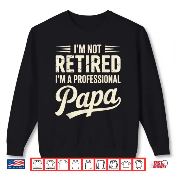 Sweatshirt Best Papa Art for Grandpa from Grandkids Fathers Day Papa Shirt