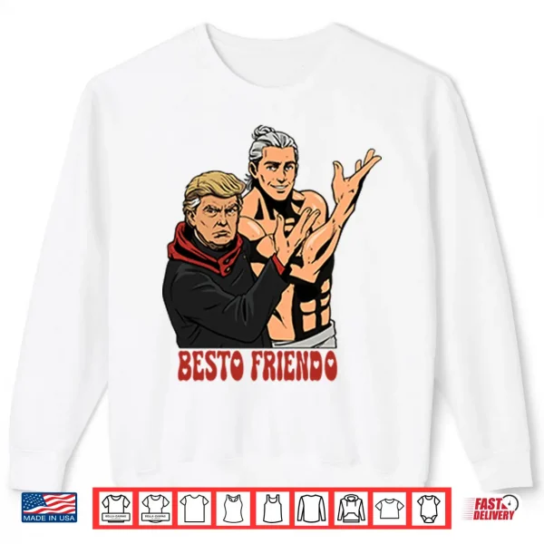 Besto Friendo Trump Epstein Inspired Meme Shirt 2 Sweatshirt Besto Friendo Trump Epstein Inspired Meme Shirt