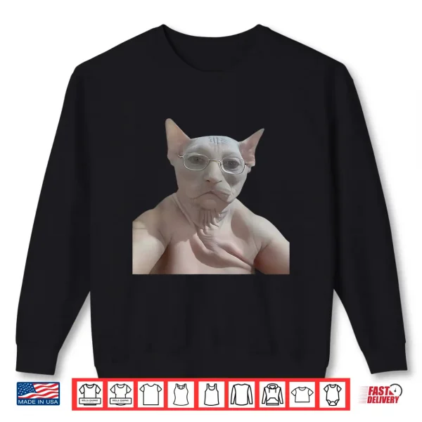 Sweatshirt Cat Funny Meme Shirt