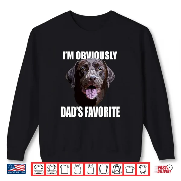 Sweatshirt Chocolate Lab Dad The Dog Father The Lab Father Labrador Dad Shirt