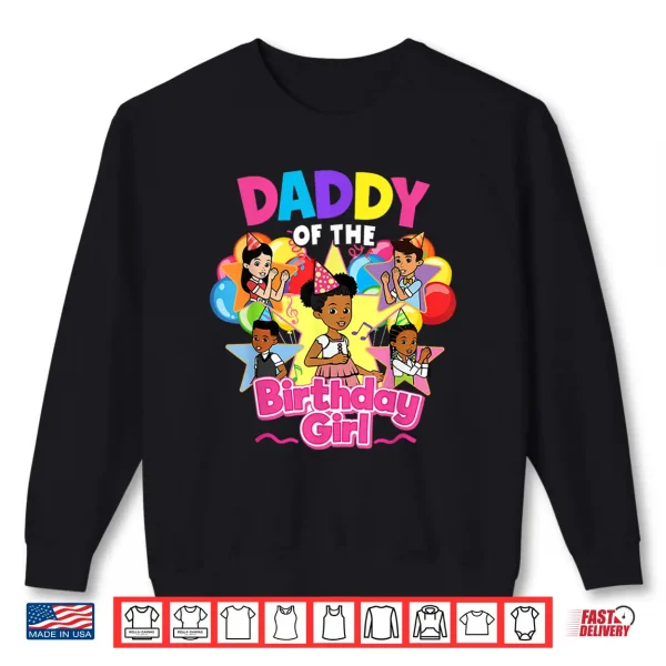 Sweatshirt Daddy of Birthday Girl Gracie Pink Doll Family Decorations Shirt