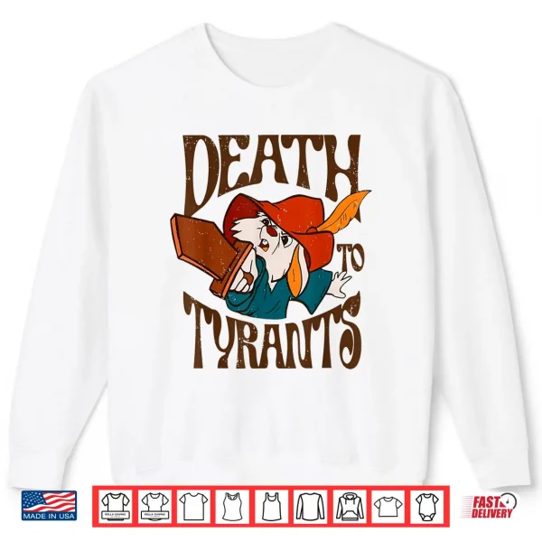 Sweatshirt Death to Tyrants Retro Rabbit Meme Shirt
