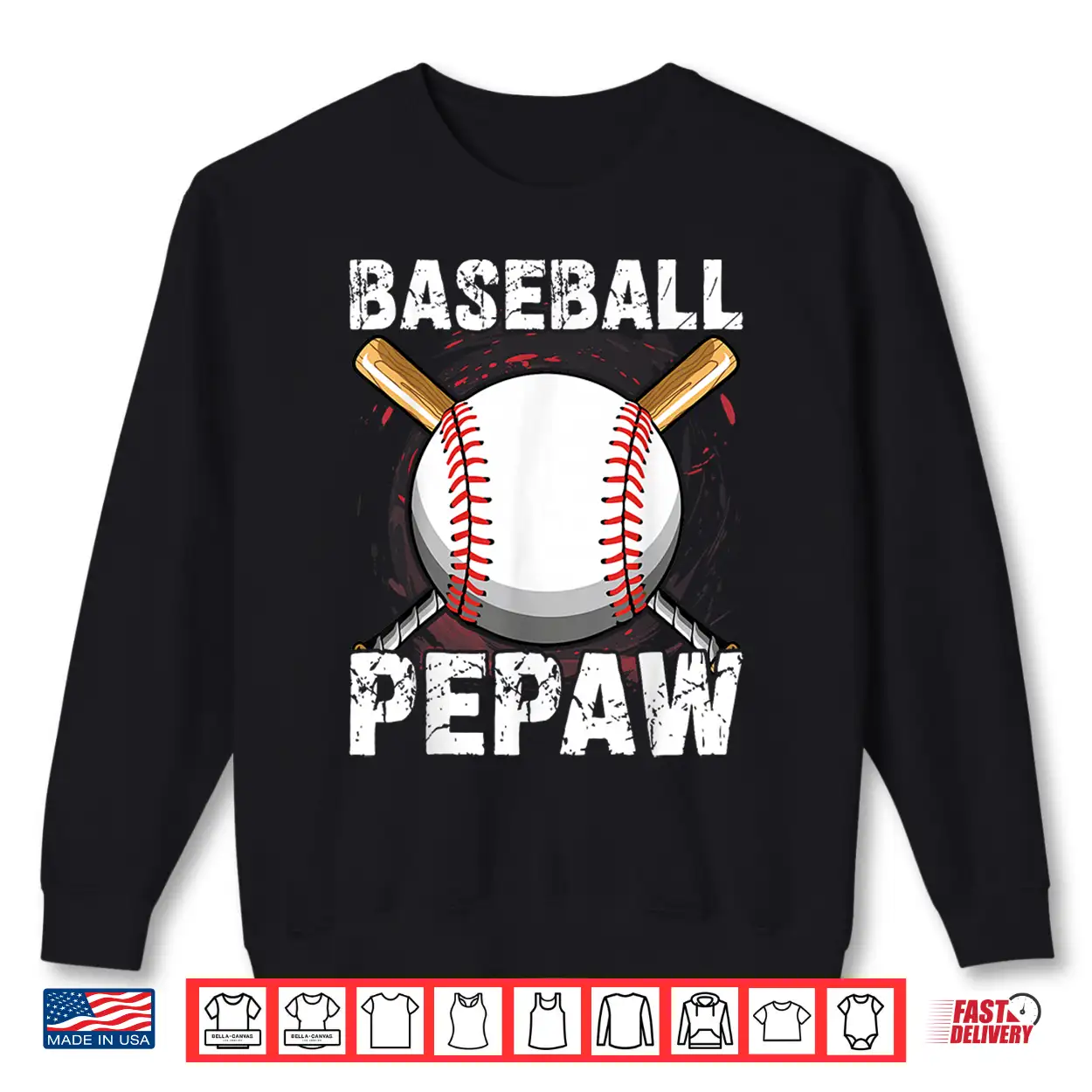 Distressed Men Baseball Pepaw Family Father’S Day Shirt Distressed Men Baseball Pepaw Family Father’S Day Shirt