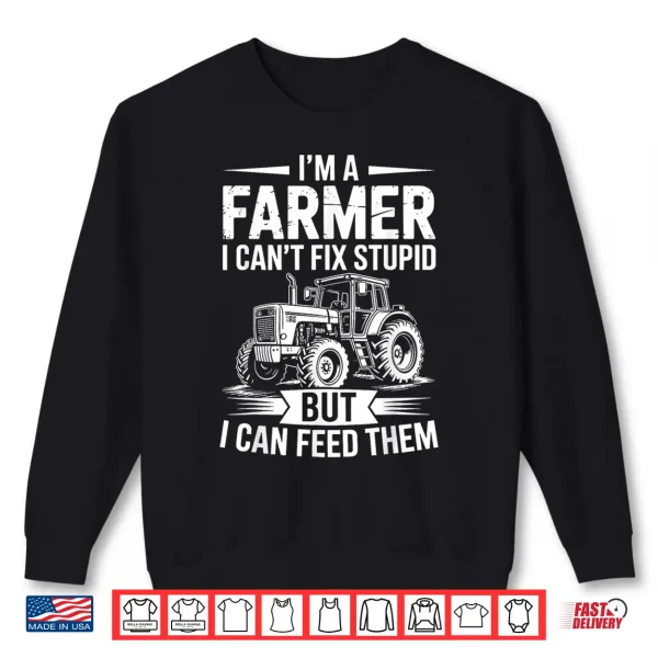 Sweatshirt Farm Farmer Art for Men Women Agriculture Tractor Farming Shirt