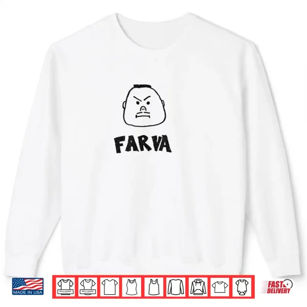 Sweatshirt Funny Farva Bachelor Party Drawing Cartoon Big Head Shirt