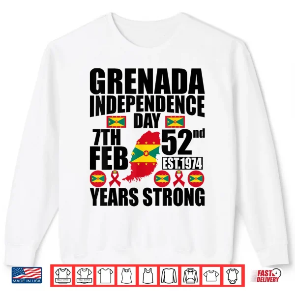Sweatshirt Grenada 52nd Independence Day Grenadian Pride Grenada Flag Shirt
