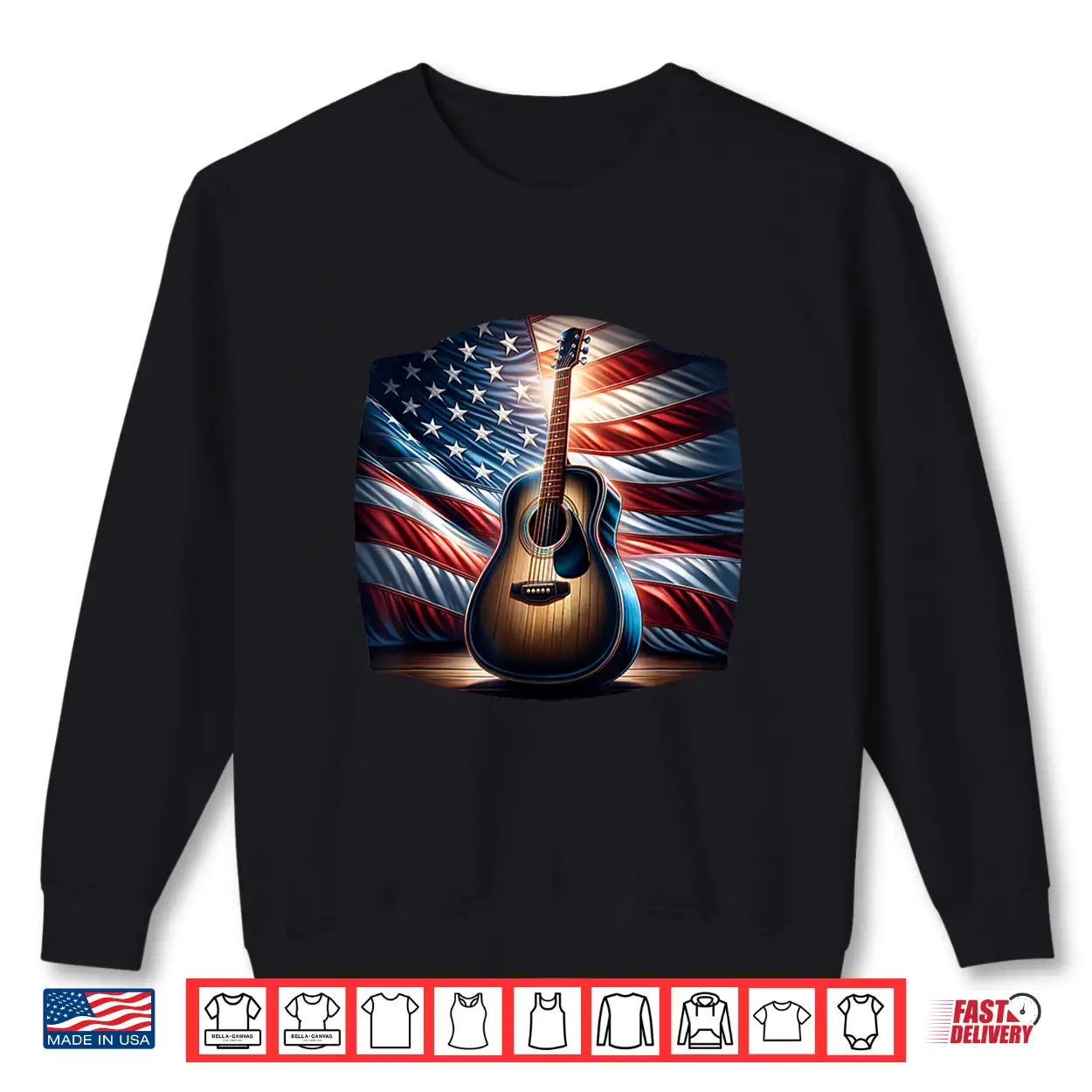Guitar Usa Flag America Independence Day 4Th July Musician Shirt Guitar Usa Flag America Independence Day 4Th July Musician Shirt