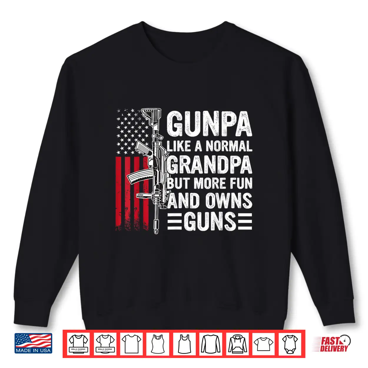 Gunpa Like A Normal Grandpa But More Fun And Owns Guns Shirt Gunpa Like A Normal Grandpa But More Fun And Owns Guns Shirt