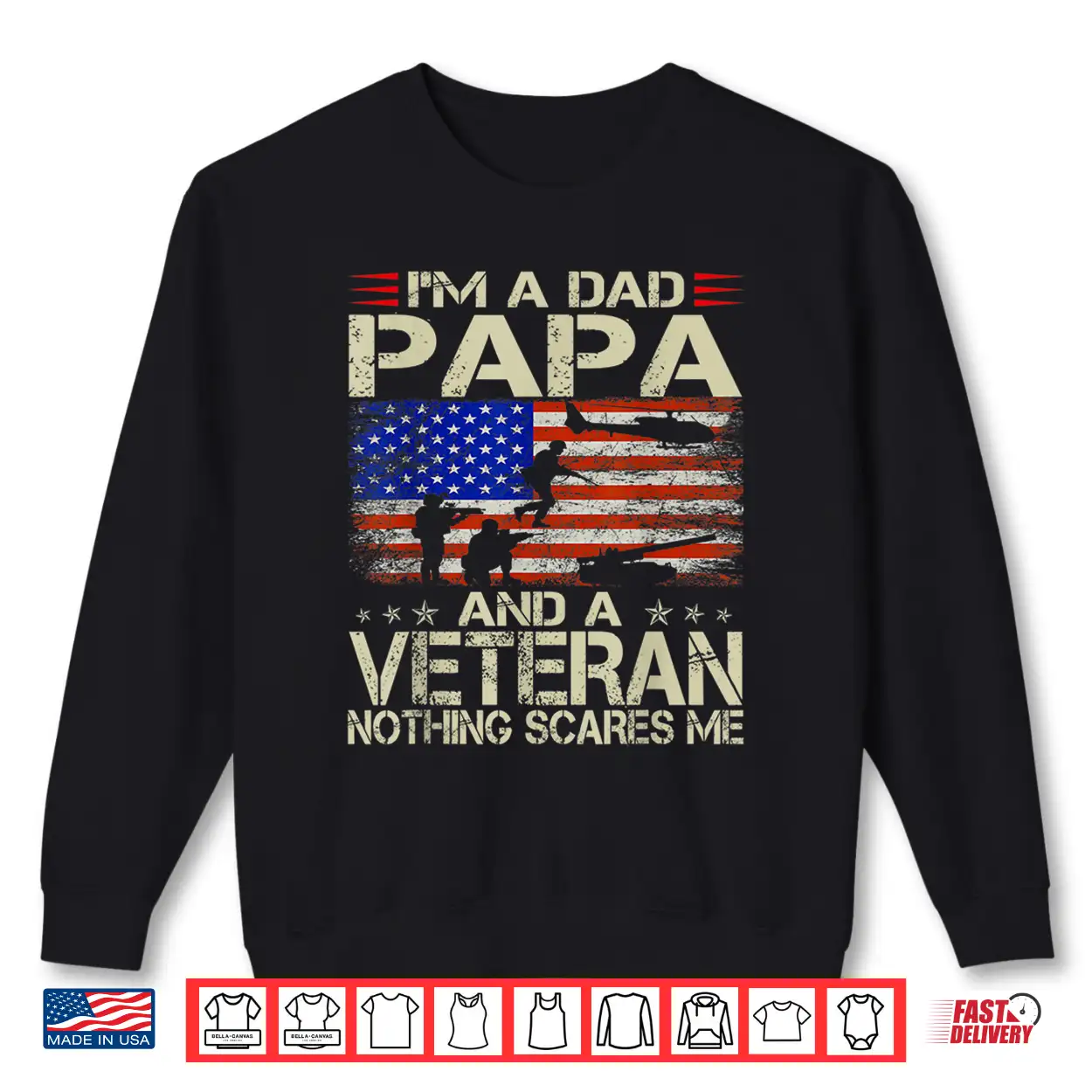 I’M A Dad Papa And Veteran Father’S Day Funny Retro Shirt I’M A Dad Papa And Veteran Father’S Day Funny Retro Shirt