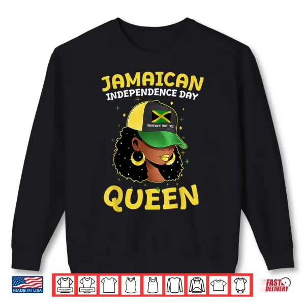 Sweatshirt Jamaica Independence Day Queen Jamaican Flag Pride Women Shirt