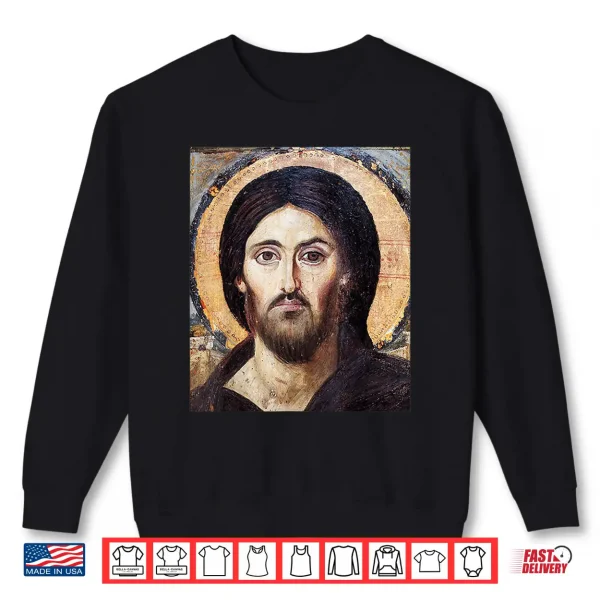 Sweatshirt Jesus Christ Pantocrator Icon St. Catherines Monastery Shirt