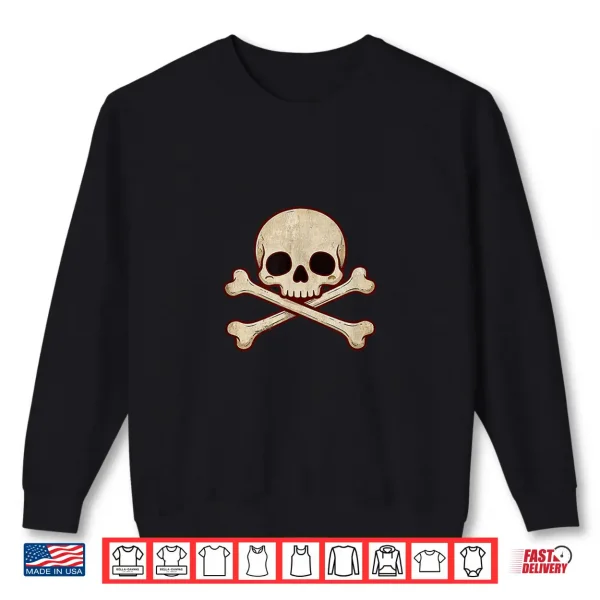 Sweatshirt Kawaii Whimsigoth Skull Crossbones Pastel Goth Shirt