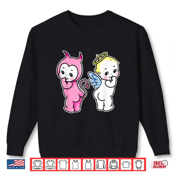 Sweatshirt Kewpie Baby Angel Devil Cherubs Shirt
