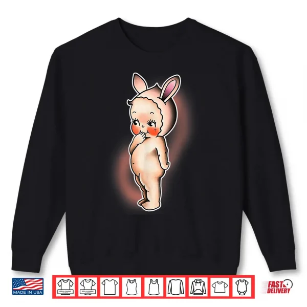 Kewpie Baby Bunny Rabbit Shirt 2 Sweatshirt Kewpie Baby Bunny Rabbit Shirt