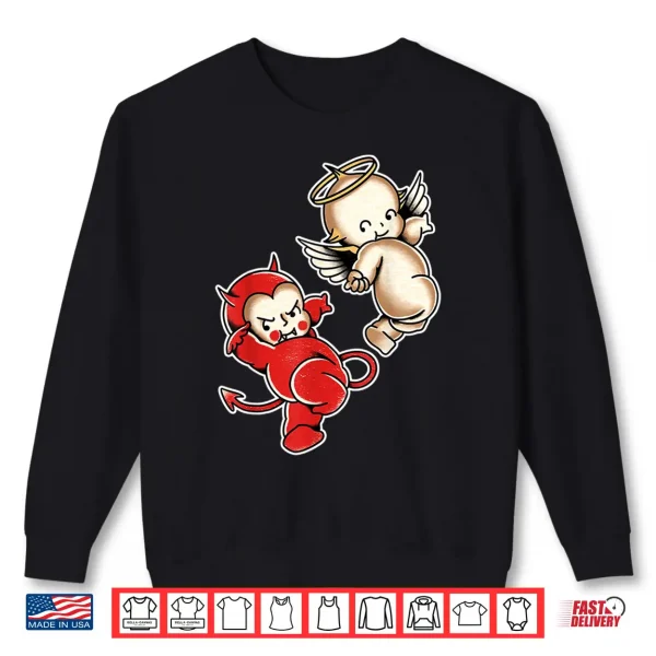 Kewpie Baby Devil Angel Cherubs Shirt 2 Sweatshirt Kewpie Baby Devil Angel Cherubs Shirt