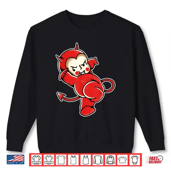 Kewpie Baby Devil Demon Horns Tattoo Shirt 2 Sweatshirt Kewpie Baby Devil Demon Horns Tattoo Shirt
