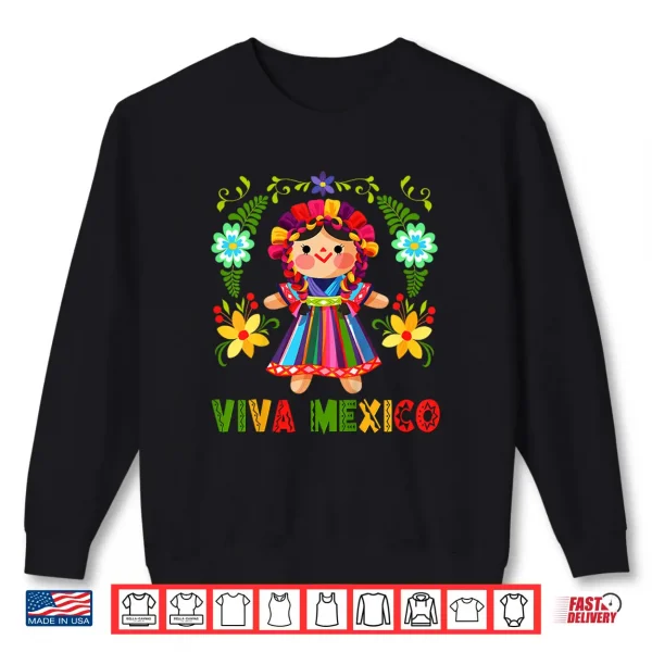 Kids Viva Mexico Shirt Little Girls Kids Toddler Mexican Mexicana Shirt 2 Sweatshirt Kids Viva Mexico Shirt Little Girls Kids Toddler Mexican Mexicana Shirt