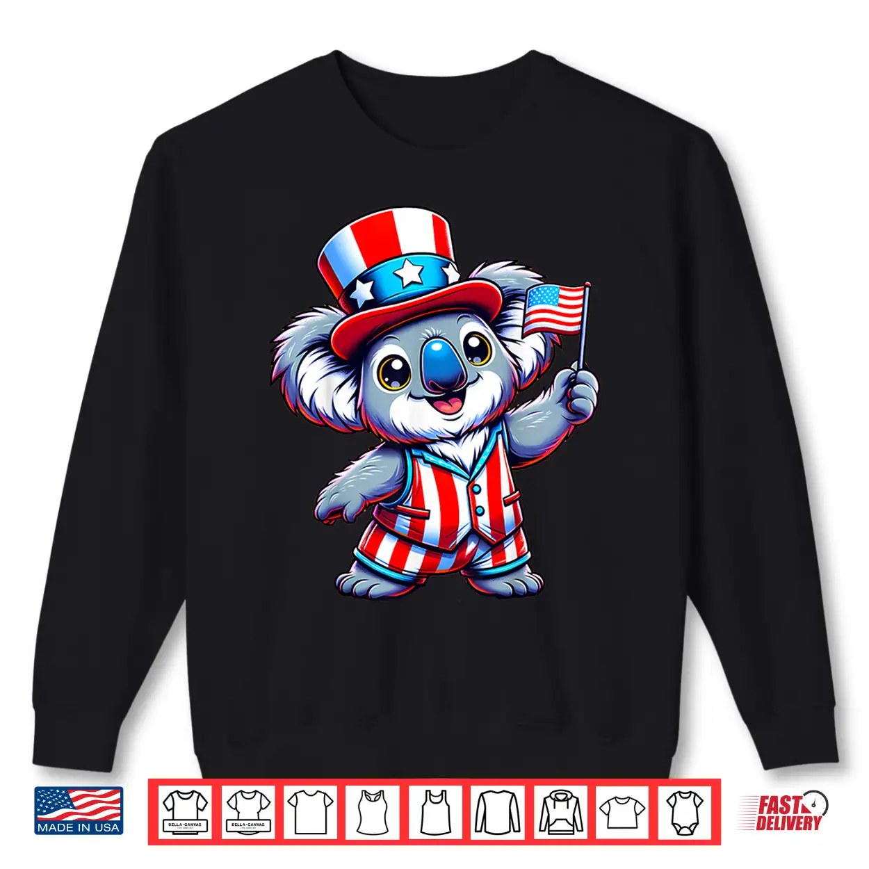 Koala Happy 4Th Of July Independence Day Men Women Kids Shirt Koala Happy 4Th Of July Independence Day Men Women Kids Shirt